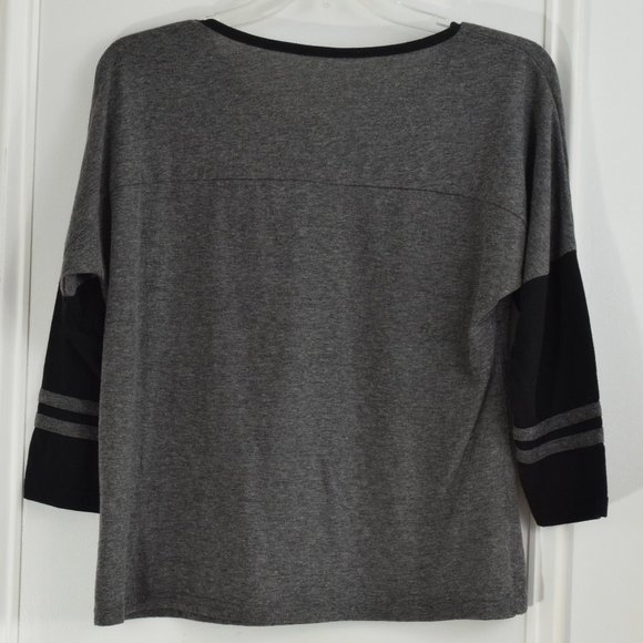 2Kuhl Tea Shirt Women Small Ringer Raglan Grey Tee Novelty Whimsical Casual - Picture 3 of 13